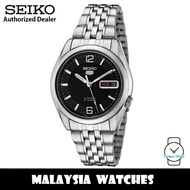 Seiko 5 SNK393K1 Automatic See-thru Back Black Dial Stainless Steel Bracelet Gents Watch (ONE Year S