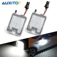 AUXITO Car LED Under Side Mirror Light - White (2 Pcs) 6000K