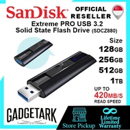 SanDisk 128GB I 256GB I 512GB I 1TB Extreme PRO USB 3.2 Solid State Flash Drive Thumb Drive - SDCZ880