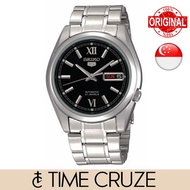 [Time Cruze] Seiko 5 SNKL55 Classic Automatic 21 Jewels Stainless Steel Black Dial Men Watch SNKL55K SNKL55K1