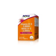 [Exp 29/9/2024]  NOW FOODS Vitamin D-3 (3,000iu)  90 Capsules for Immune and Bone Health Support