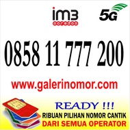 Nomor Cantik IM3 Indosat Prabayar Support 5G Nomer Kartu Perdana 0858 11 777 200