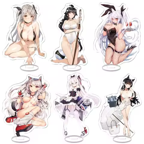Anime Azur Lane Acrylic Stand Model Figures USS St Louis Laffey HMS Unicorn IJN Atago Cosplay Model 