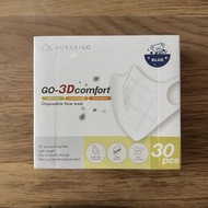 全新｜GO 3D-comfort 超舒適過濾科技口罩 S 兒童熊熊藍色