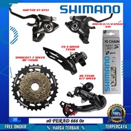 Mini Groupset 7 Speed Flavor 9 Speed Shimano Tourney TZ500 Sprocket Megarange 34T