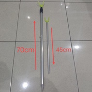 Cagak Joran Tegek Aluminium 70cm-120cm 2 Pcs