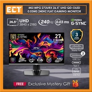 MSI MPG 272URX 26.5" UHD (3840 x 2160) QD-OLED 0.03ms 240Hz Flat Gaming Monitor (HDMI,DisplayPort,US
