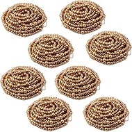 Giegxin 32.8 Feet Christmas Wooden Bead Garland Xmas Tree Beads Garland Rustic Wood Beaded Decor for