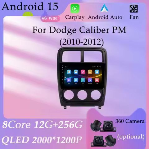 GPS Navigation HD Screen Carplay Android Car Radio Video Audio Multimedia Player for Dodge Caliber P