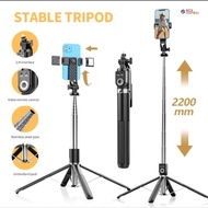 P220 /P225 TK Selfie Stick 2.2M Super Long Phone Tripod Wireless Bluetooth Selfie Stick Handheld Ext