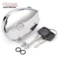 Gas Fuel Tank Cap With Key For Kawasaki BJ250 EL250 Eliminator 250 EN400 Vulcan 400 500 ZL400 ZL600 