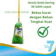 HIJAU 3m Mop Strip Set - Scotch Brite Green Mop (ID-721)