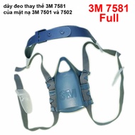 3M MASK ACCESSORIES - Elastic set 3M 7581 replacement strap of 3M 7501 7502 7503 gas mask
