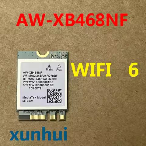 MT7921 AW-XB468NF NEW For ASUS FX506L FX506HC FX506HM G513QY M3400QA M5100U K3500P K6500Z M1503Q WIF
