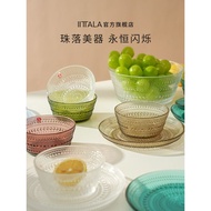Finland iittala iittala Dew Bead Bowl Plate Household Glass Tableware Transparent Small Bowl Water S