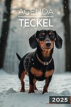 Agenda 2025 - Teckel: Journalier | 2 jours par page | Format A5 | Couverture Souple | 194 pages | Ch