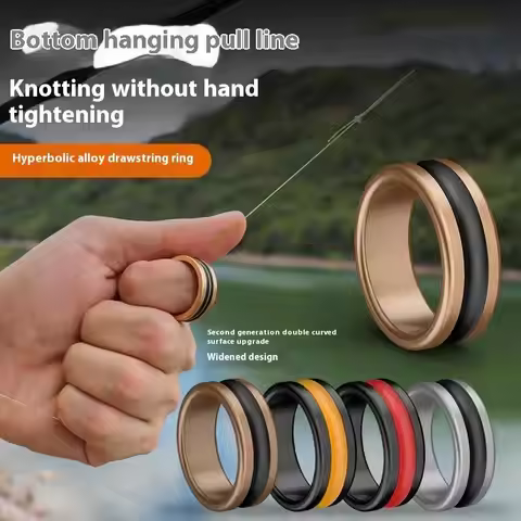 Alloy Cable Ring for Fishing Line Cutting Anti-slip Hand Protection Reel Leader Knot Tying Tool Fast