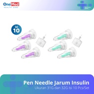 Onemed Pen Needle Insulin Needle 31G And 32G Contents 10pcs/Set