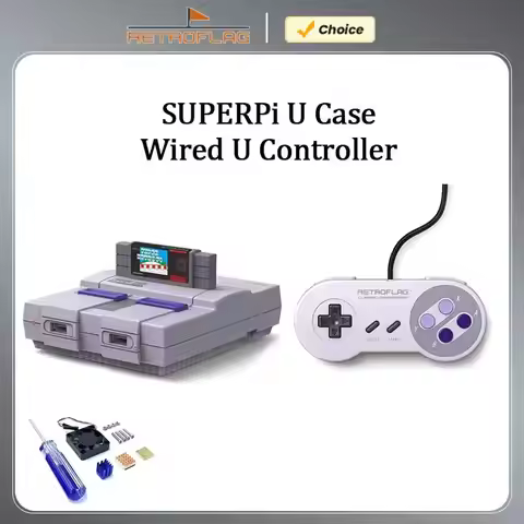 Retroflag SUPERPi U Case with Wired U Controller for Raspberry Pi 3B+ 2B 3B Deluxe Edition UCase Set