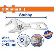 Wadfow Stubby Adjustable Wrench 8" inches (WHT) Adjustable Spanner Adjustable Wrench