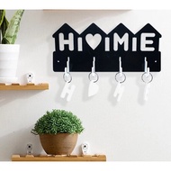 GANTUNGAN [ACC] Keychain Rack Set with HOME Acrylic Motif Keychain