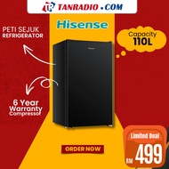 Hisense Midea Peti Sejuk 110L 95L Mini Bar Refrigerator 4 Stars Black Single Door Fridge冰箱