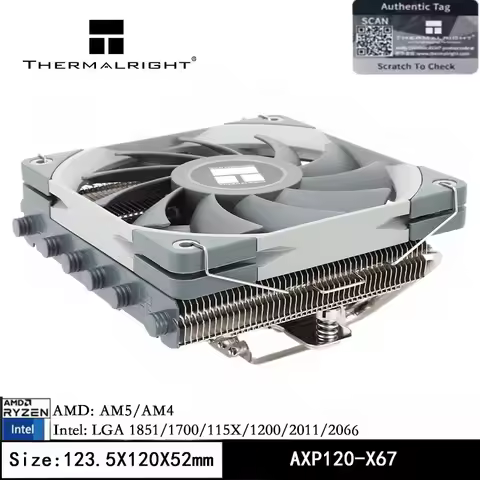Thermalright AXP120-X67 Press Down CPU Cooler 120mm PWM Fan 6 Heat Pipes 67mm High Suitable Air Cool