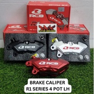 RACING BOY RCB BRAKE CALIPER 4 PISTON 4 POT 4POT R1 SERIES (LH) LEFT HAND LEFT SIDE KIRI LEFT HAND C
