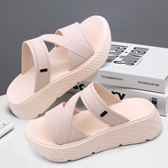 FENTINA Sandal Platform Wanita Kekinian Sandal Fuji Wanita Sepatu Sandal Wanita Korea Style Sandal J