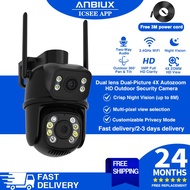 ANBIUX 8MP 4K PTZ IP Camera Dual-Lens Human Detect CCTV Camera 4MP Outdoor CCTV Wifi Video Surveilla