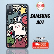 HP Samsung A01 Case [ KRTN ] Casing Samsung A01 Hardcase Softcase Premium Glossy