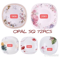 72PCS SQUARE OPAL DINNER SET