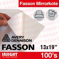 FON MIrrorkote 100s 13x19 A3+ Sticker Glossy Sticker Self-Adhesive FON AVERY Super Glue High Gloss P