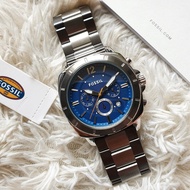 Fossil BQ2464 Privateer Sport Chronograph Watch with Blue Dial in Two-Tone Silver Smoke Stainless St