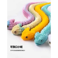3D Printing Snake Mouth Can Open 3D Printing Toy Small Snake Viper Luminous Effect Zodiac Snake Open