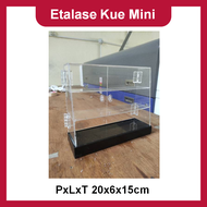 Etalase Akrilik Mini PxLxT 20x6x15cm