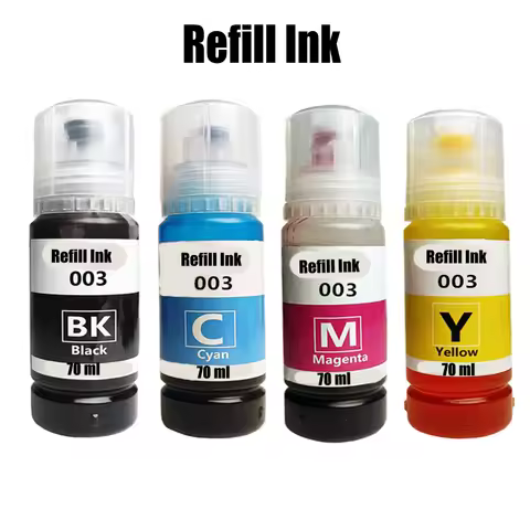 Dye ink 003 Refill ink kit for Epson L1110 L1210 L1216 L1250 L1256 L3100 L3101 L3106 L3110 L3210 L31