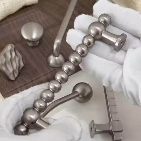 Solid Calabash Shape Cabinet Pulls Kitchen Cabinet Storage Handles Cupboard Wardrobe Furniture Handl