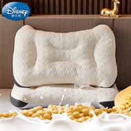 KY/🍉Disney（Disney）Latex Soybean Pillow Pillow Massage Deep Sleep Cervical Spine Real Adult Student Children Home Neck Pi