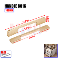 Handle Brushed Gold 8016 Tarikan Gagang Laci Pegangan Aluminium Kitchen Set Kabinet Minimalis