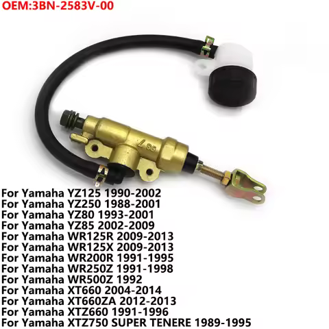 Rear Caliper Brake Master Cylinder For Yamaha XTZ750 SUPER TENERE XTZ660 XT660ZA XT660 WR250Z WR200R