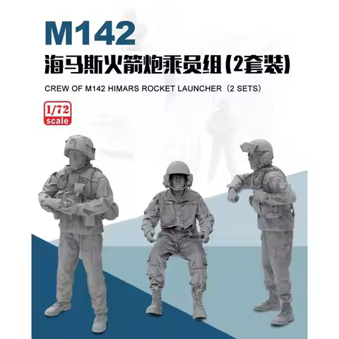 FOREART 9003 1/72 3D-Printed Crew of M142 HIMARS Rocket Launcher (2 Sets Included)