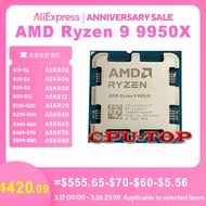 Ryzen 9 9950x New Processor 5.7ghz 16-core 32-thread 80mb Game Cache 4nm Tdp 170w Socket Am5 Gaming 
