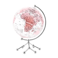 20/25Cm Transparent Globe Large Size Earth Globe Map HD Printing Metal Base Globe Floating DIY Ornam