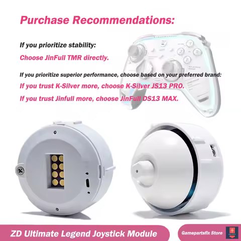 ZD Ultimate Legend Game Controller Replaceable Joystick Module Removable JinFull Angle DS13 MAX TMR 