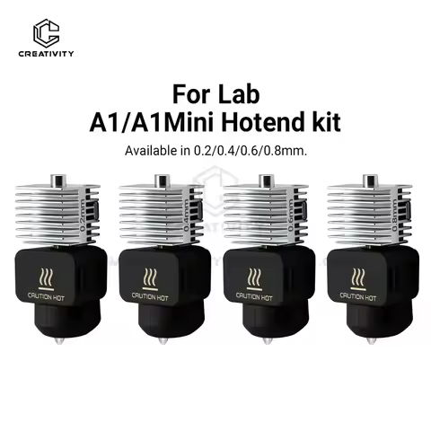 For Lab A1/A1 Mini Assembly Hotend Kit 0.2/0.4/0.6/0.8MM Integrated Nozzle For Bamboo Lab A1/A1 mini