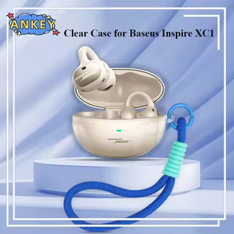 Clear Case for Baseus Inspire XC1 Open-Ear Earbuds Transparent Earphone TPU Cover