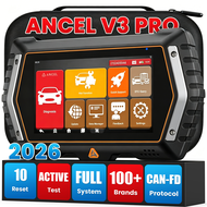 ANCEL V3 PRO เครื่องมือวินิจฉัยรถยนต์ระดับมืออาชีพ เครื่องสแกนรถยนต์ OBD2 เครื่องอ่านรหัสระบบเต็มรูป