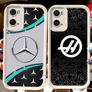 H19 F1 Team Logo White Casing for OPPO A77s A57s A76 A57e A77 A96 A36 A57