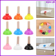 9pcs Mini Plunger Toy Realistic Plunger Prop for Dollhouse Bathroom Toilet Game Prank Toy Pranks Int
